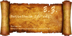 Bettelheim Zénó névjegykártya